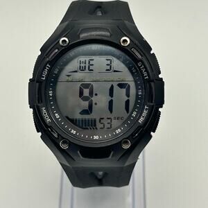 BrigadeQM Black Tactical Digital Men’s Watch Working New Battery